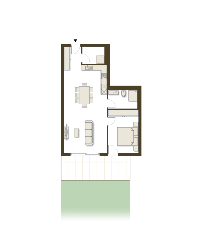 Appartement 3 - niv Rez